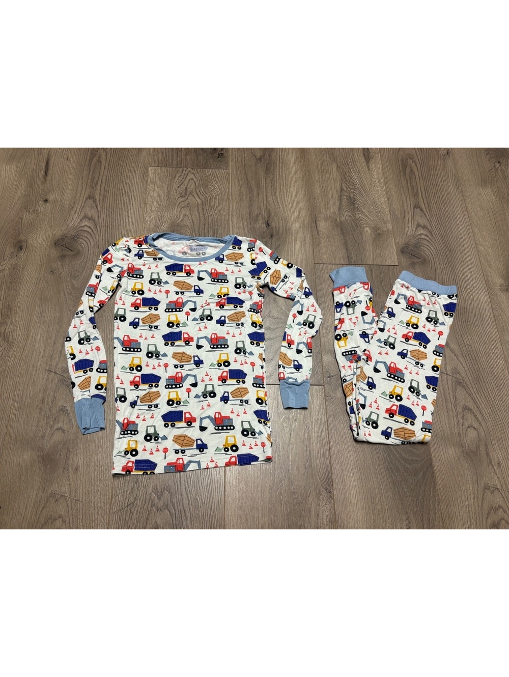 Little Sleepies Construction Vehicles Pajama Set Size 9 10